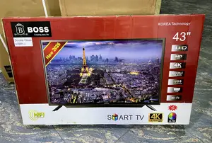 BOSS 43 TV Inch Ultra HD Smart TV, Double Glass Technology