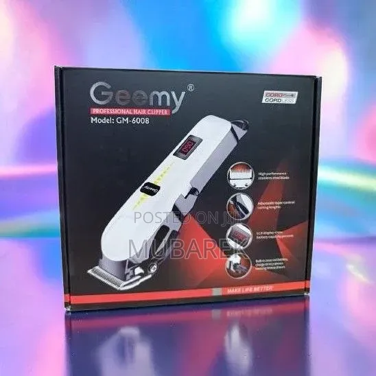 Recortadora De Pelo Profesional Geemy GM-6008 Barber Tool