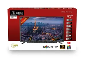 Boss TV 43" Smart Android TV – Double Glass Design | New 2026 Model