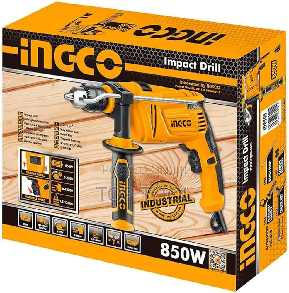 INGCO Impact Drill, Specifically Model ID8508.