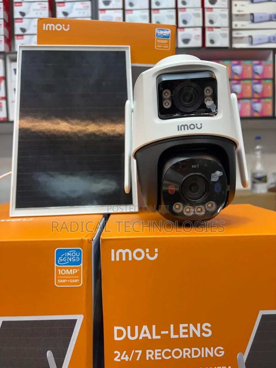 Imou AOV Dual (10MP) በሲም/በዋይፋይም የሚሰራው መብራት ቢጠፋ ማይቋረጥ Secuirity Camera