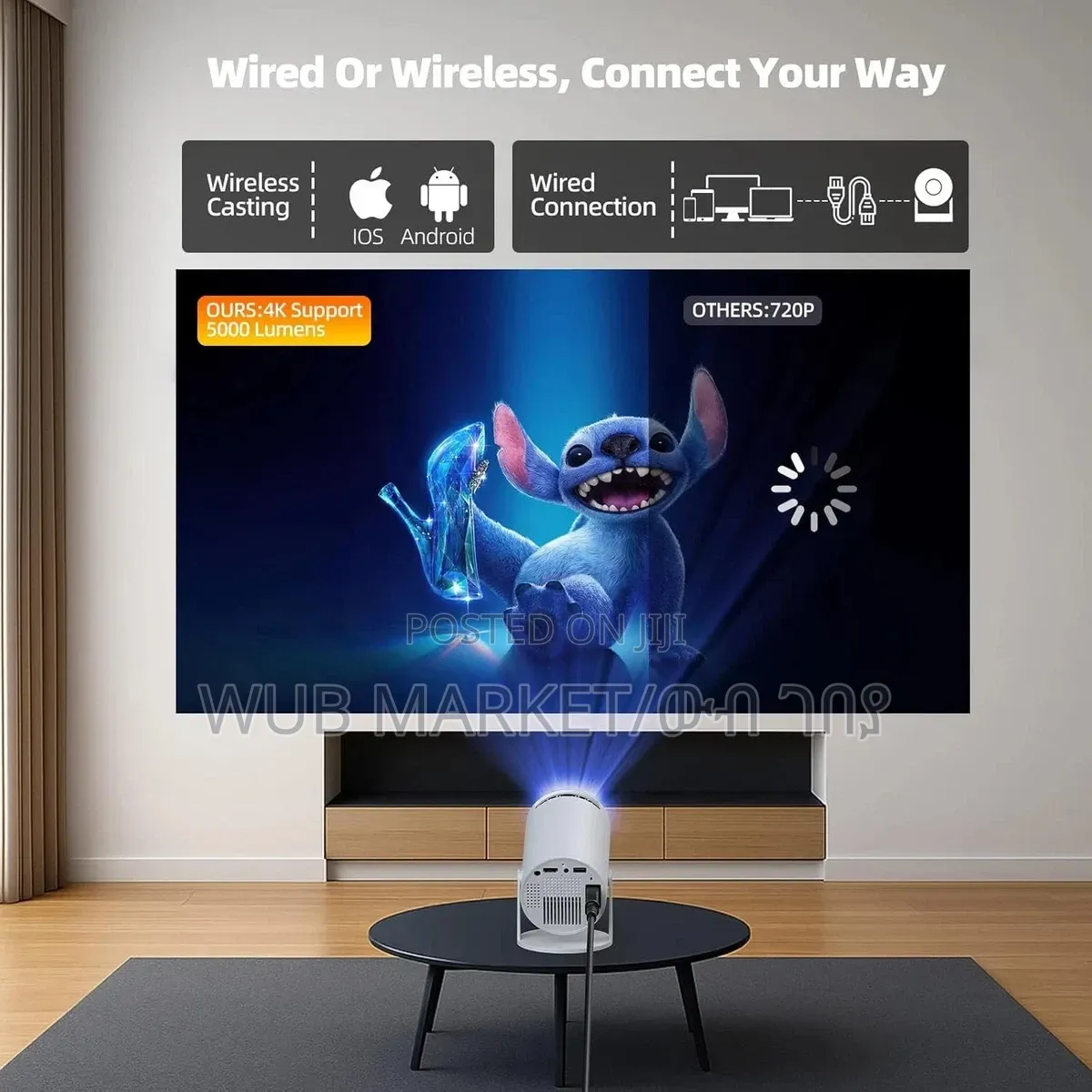 Premium Smart Projector-ስማርት ፕሮጀክተር