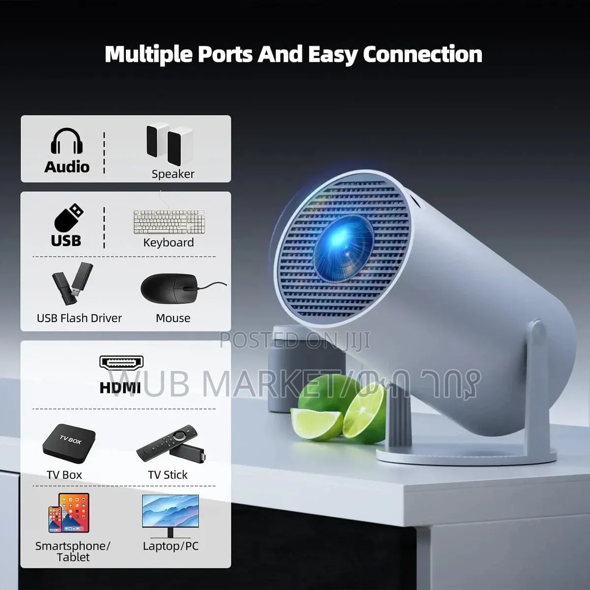 Premium Smart Projector-ስማርት ፕሮጀክተር