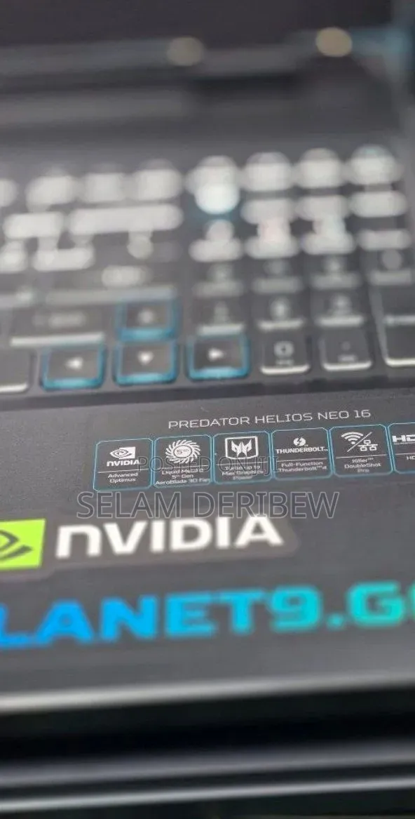 New Laptop Acer Predator Helios 16 16GB Intel Core i7 SSD 512GB