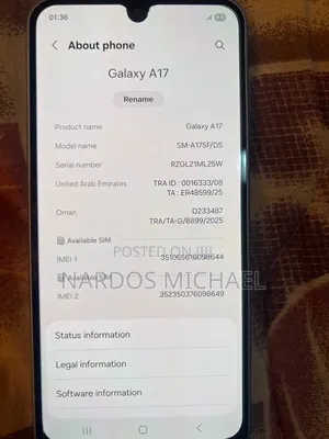 New Samsung Galaxy A17 128 GB Blue