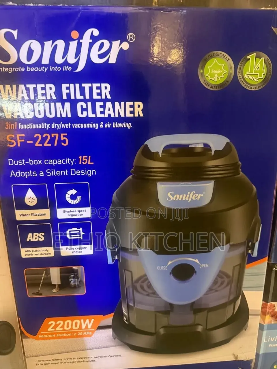 Sonifer Dray and Weet and Air Blowing Vacuum Cleaner