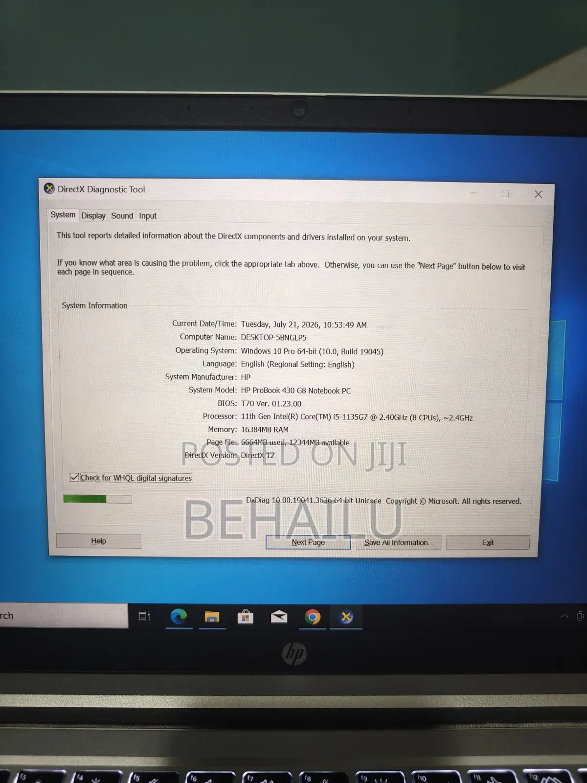 New Laptop HP ProBook 430 G8 16GB Intel Core i5 SSD 512GB