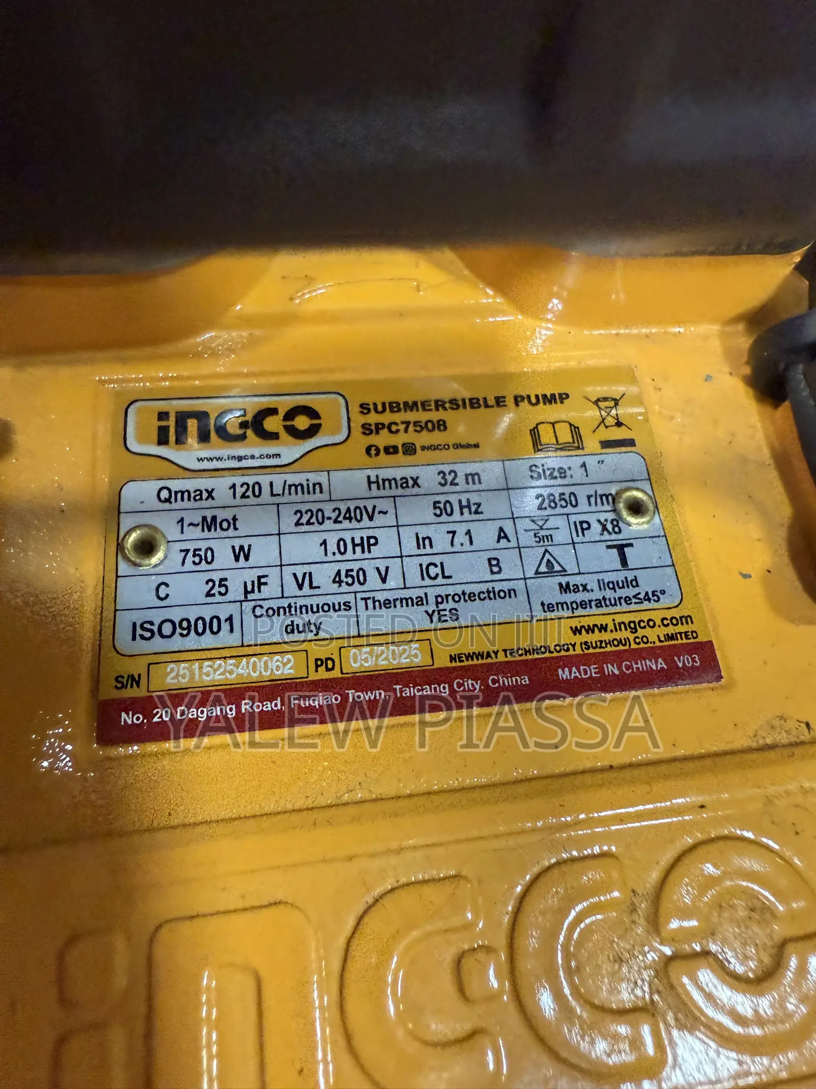 Igco Sumrsible Pump 1hp