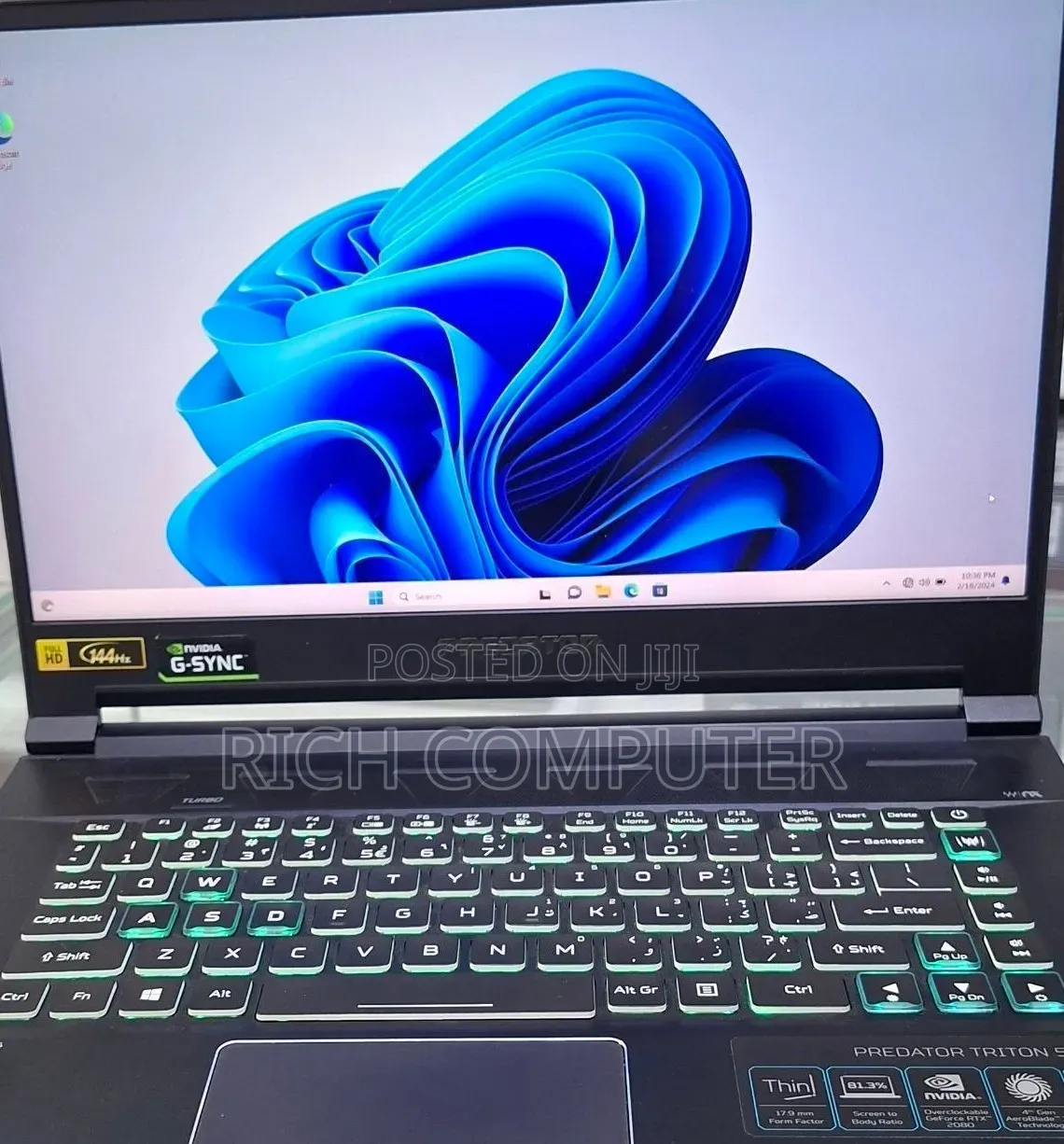 New Laptop Acer Predator Helios Neo 16 16GB Intel Core i7 SSD 512GB
