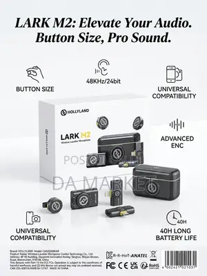 LARK M2 Wireless Lavalier Microphone Set