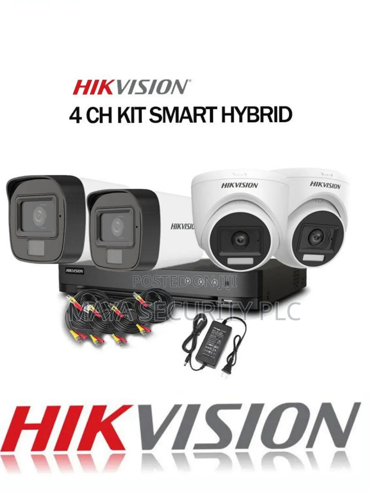 Hikvision Color Vu Kit Camera (2 Indoor +2 Outdoor) Recorder DVR