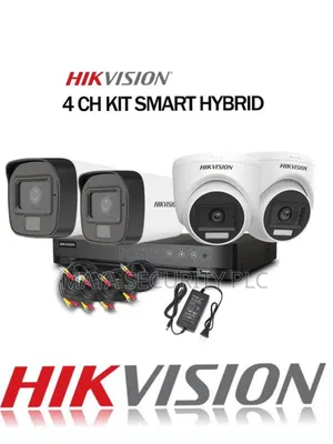 Hikvision Color Vu Kit Camera (2 Indoor +2 Outdoor) Recorder DVR