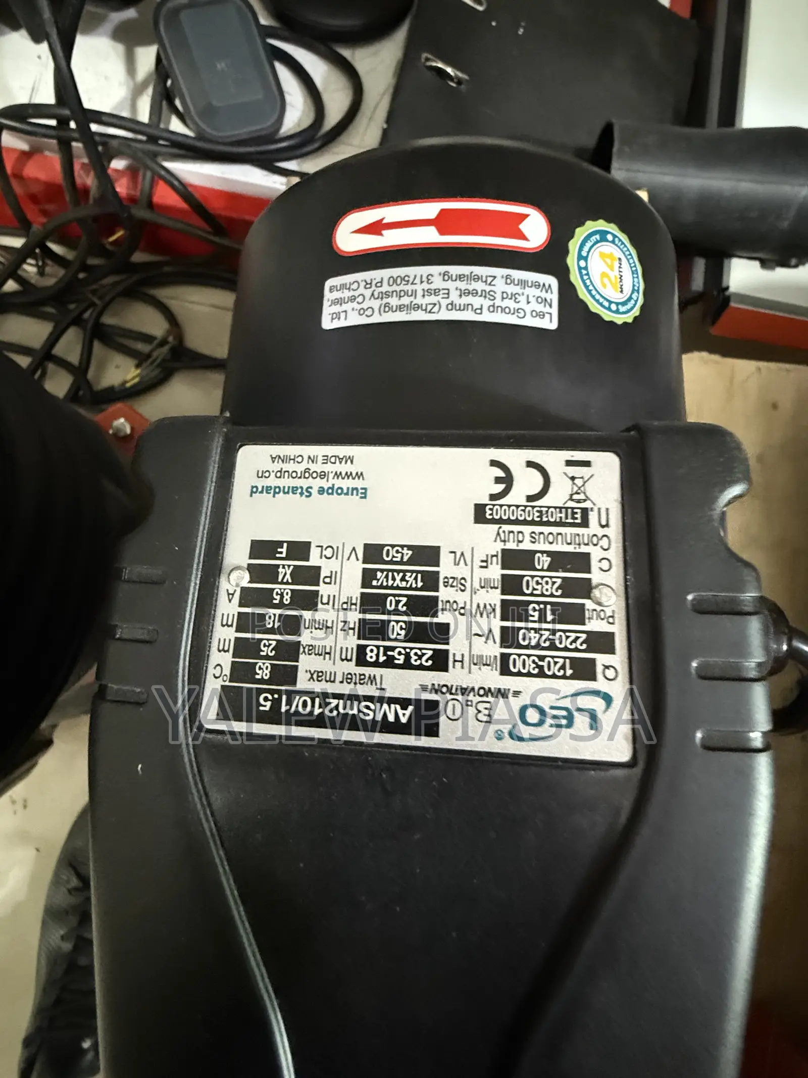 LEO Pump Model AMSm210/1.5 Stainless Steel Centrifugal Water Pump,