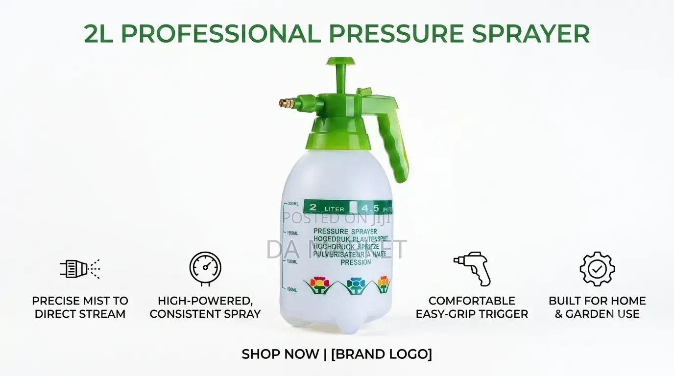 2L Handheld Manual Pump Pressure Sprayer