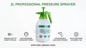 2L Handheld Manual Pump Pressure Sprayer