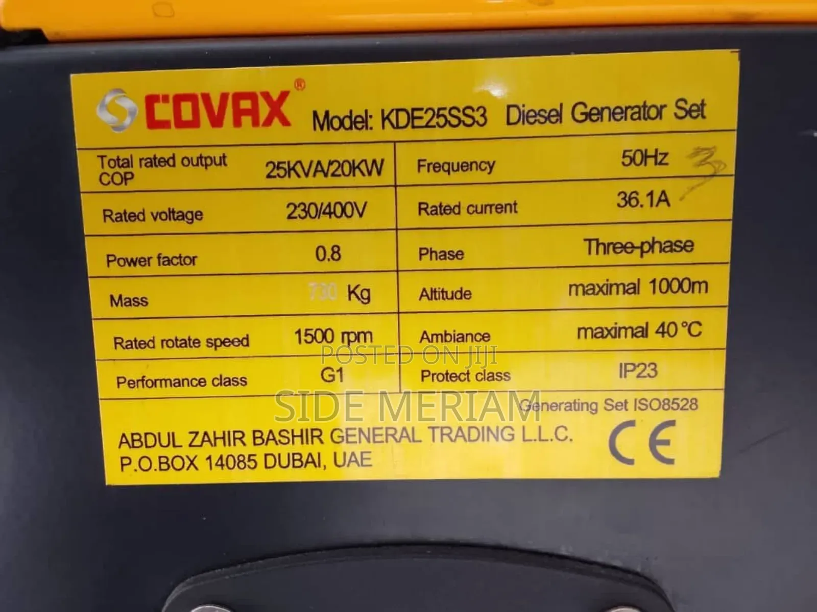 25 Kva Diesel Generator