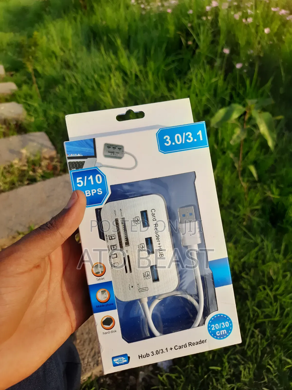 Generic USB 3.0/3.1 3-Port Hub and Multi-Card Reader Combo