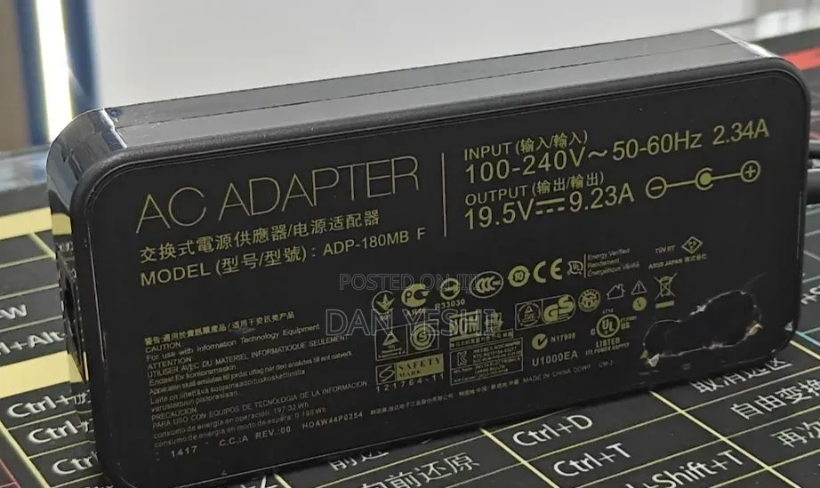 For ASUS Gaming Charger 
 Original Charger 
 240Watt