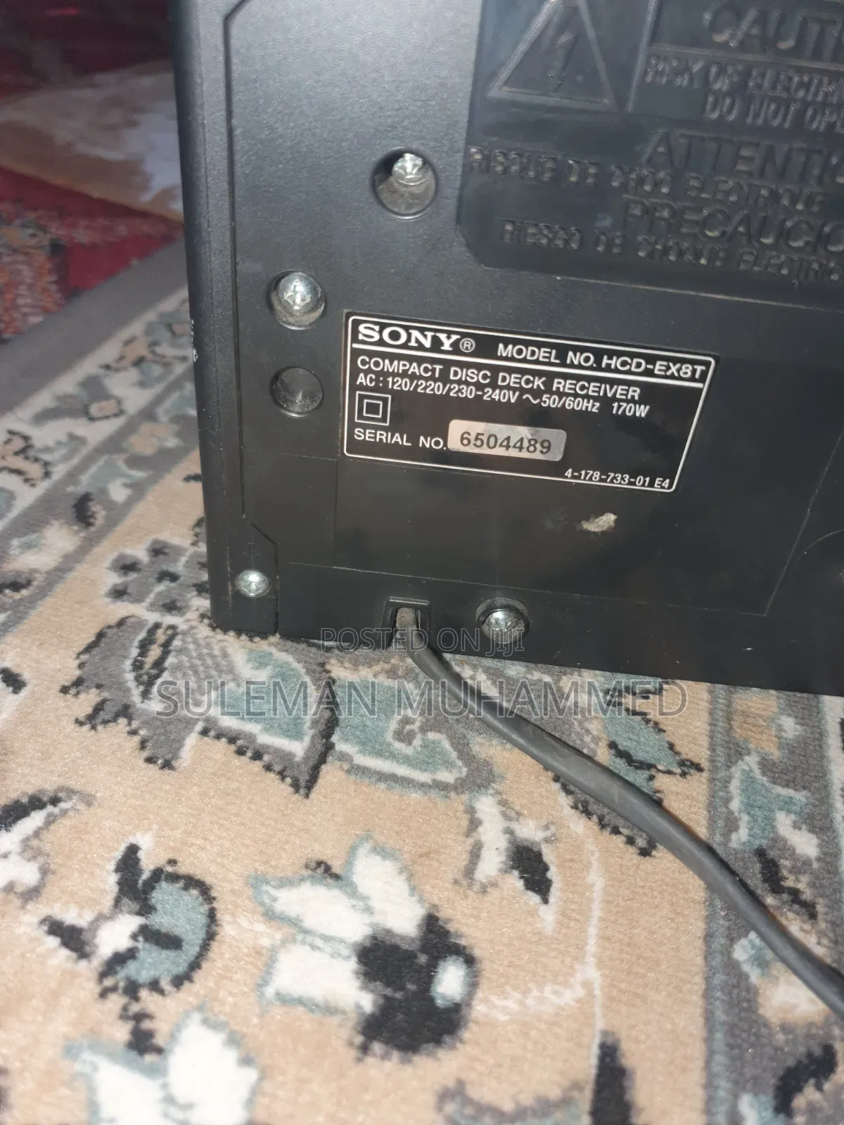 Sony Mini Hi-Fi Component System MHC-Ex8t