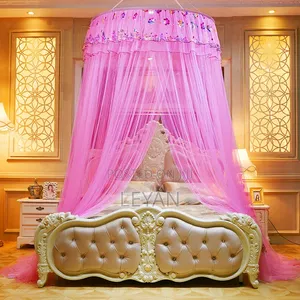Luxury Round 4stand Mosquito Net ዘመናዊ አጎበሮች