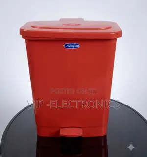 Cosmoplast Pedal Waste Bin – Red Plastic Dustbin With Foot Pedal