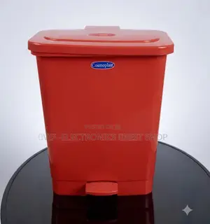 Cosmoplast Pedal Waste Bin – Red Plastic Dustbin With Foot Pedal