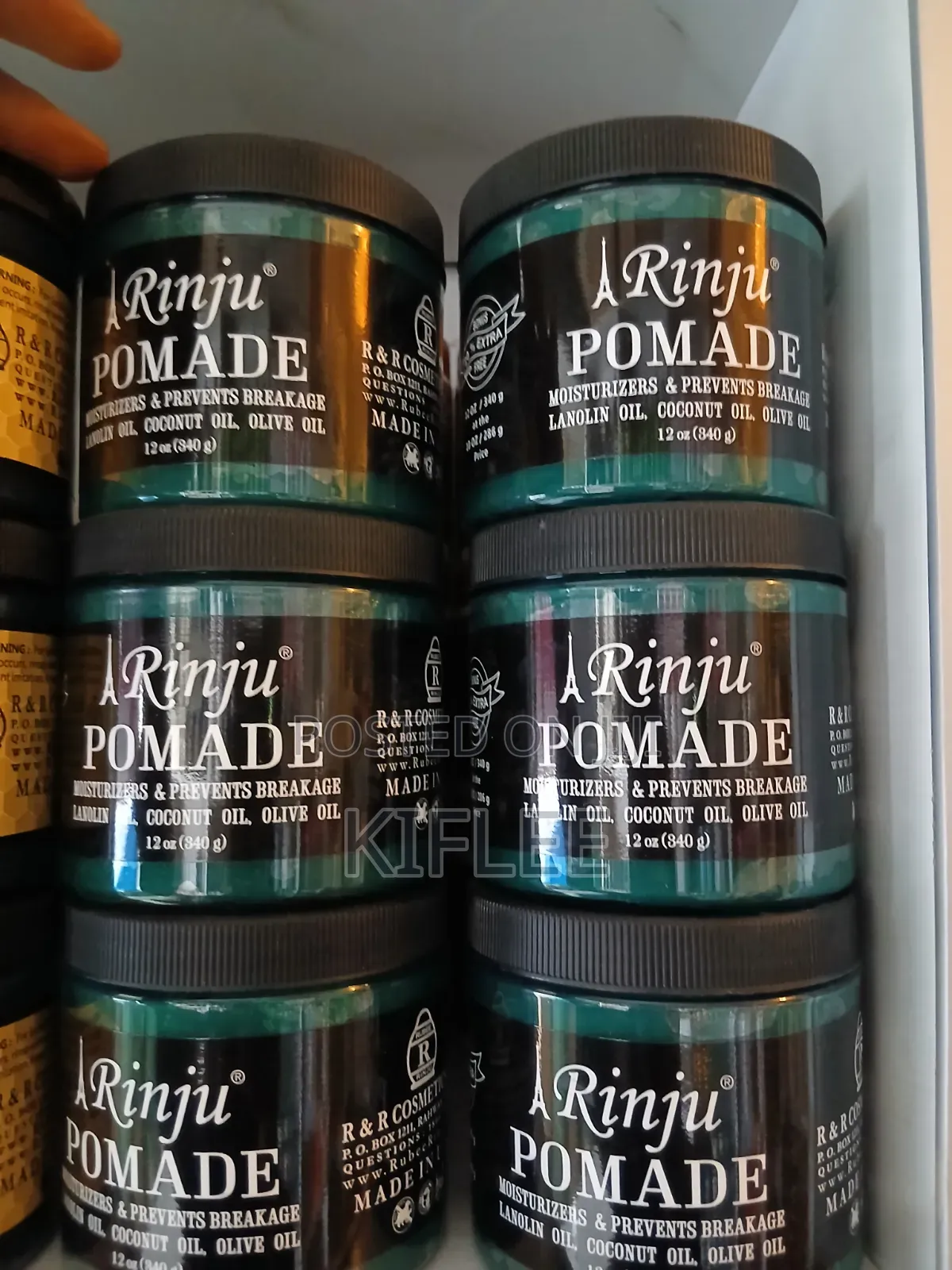 የሪንጁ ፖሜድ የፀጉር ቅባት (Rinju Pomade Moisturizes Prevents Breakage)