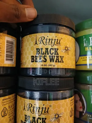 የሪንጁ ብላክ ቢስ ዋክስ የፀጉር ቅባት (Rinju Black Bees Wax - 397g)