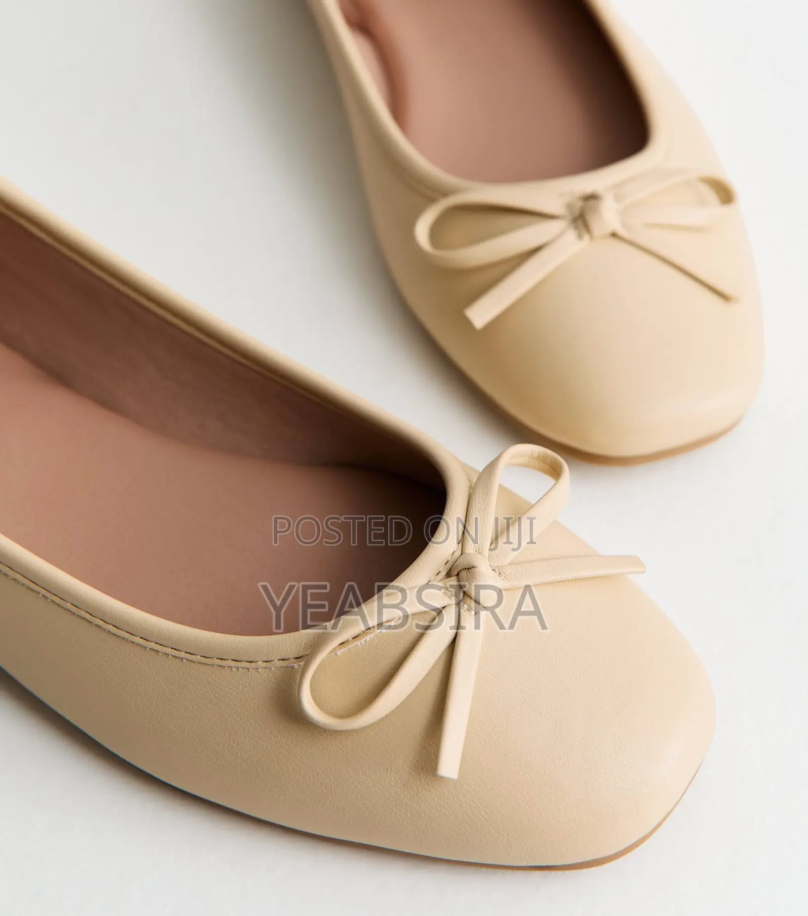Patent Faux Leather Square Toe Ballet Pump