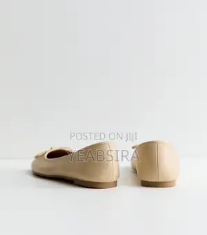 Patent Faux Leather Square Toe Ballet Pump