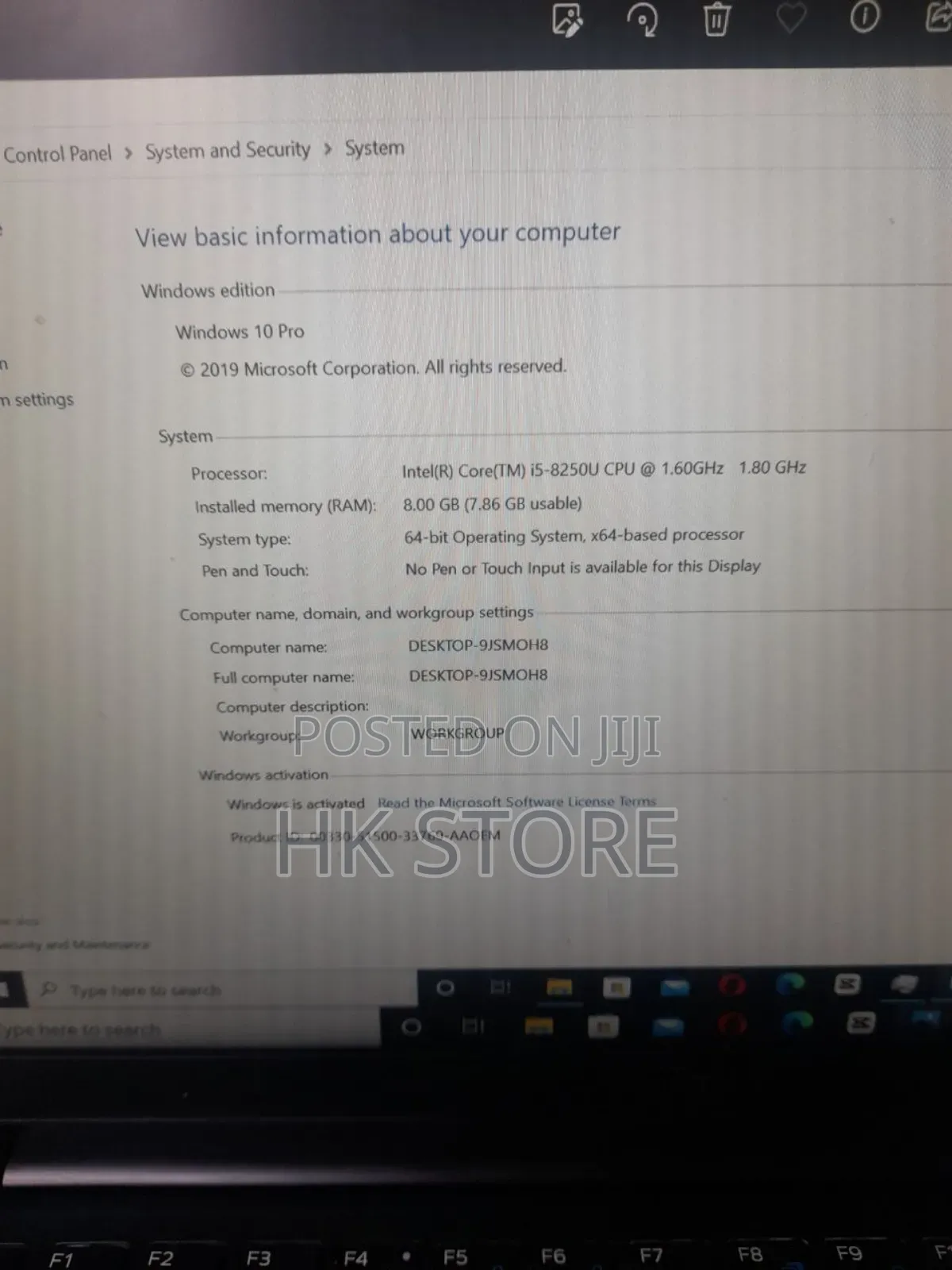 Laptop Dell 8GB Intel Core i5 HDD 512GB