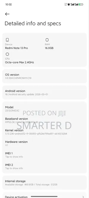 Xiaomi Redmi Note 13 Pro 5G 512 GB Red