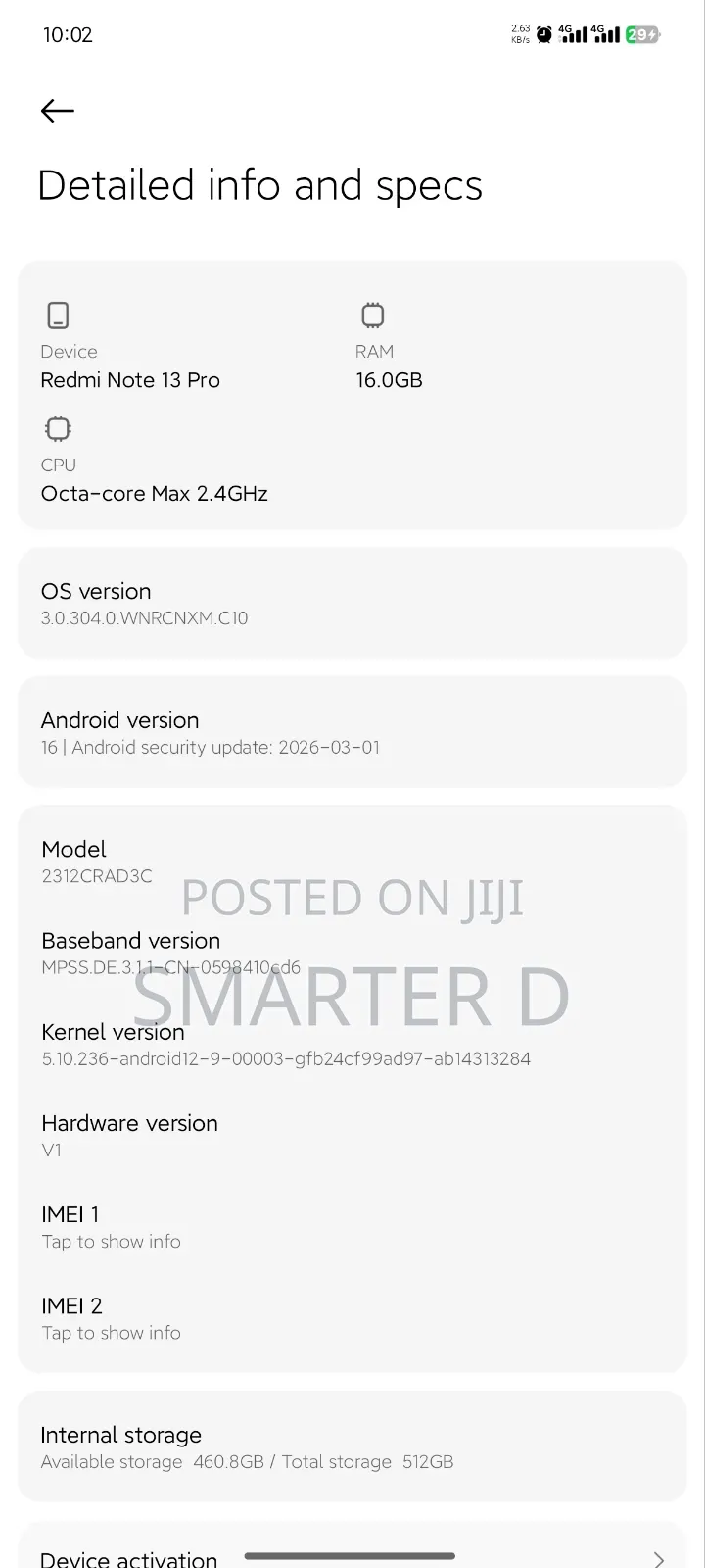 Xiaomi Redmi Note 13 Pro 5G 512 GB Red