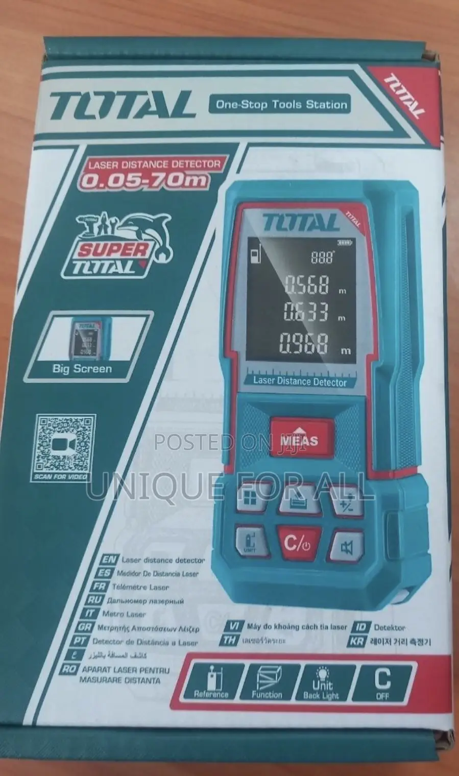 Total Laser Distance Meter 70M