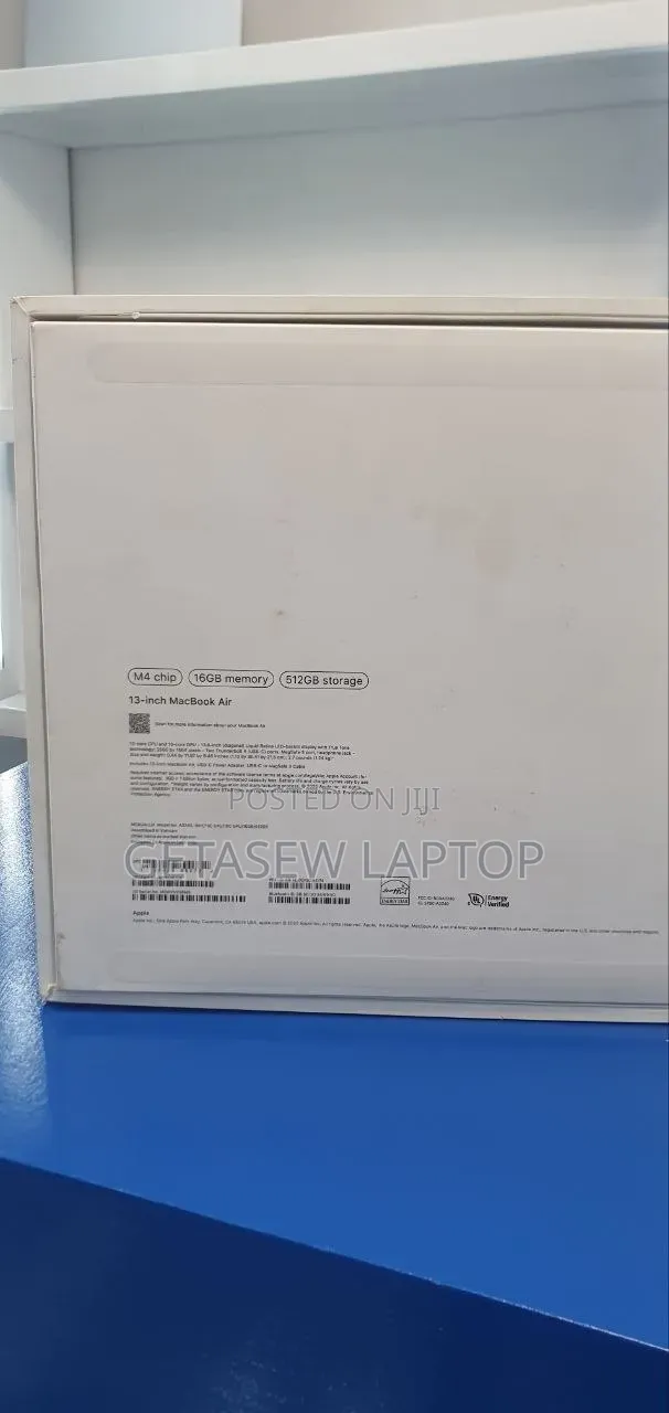 New Laptop Apple MacBook Air 2025 M4 16GB Apple M4 SSD 512GB