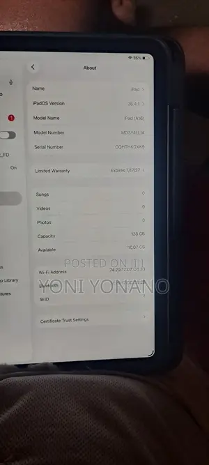 New Apple iPad (2025) 128 GB Silver