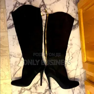 Black Thigh High High Heel Boots – Women’s Over-the-Knee Boots