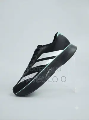 Premium Black Silver Athletic Running Shoes