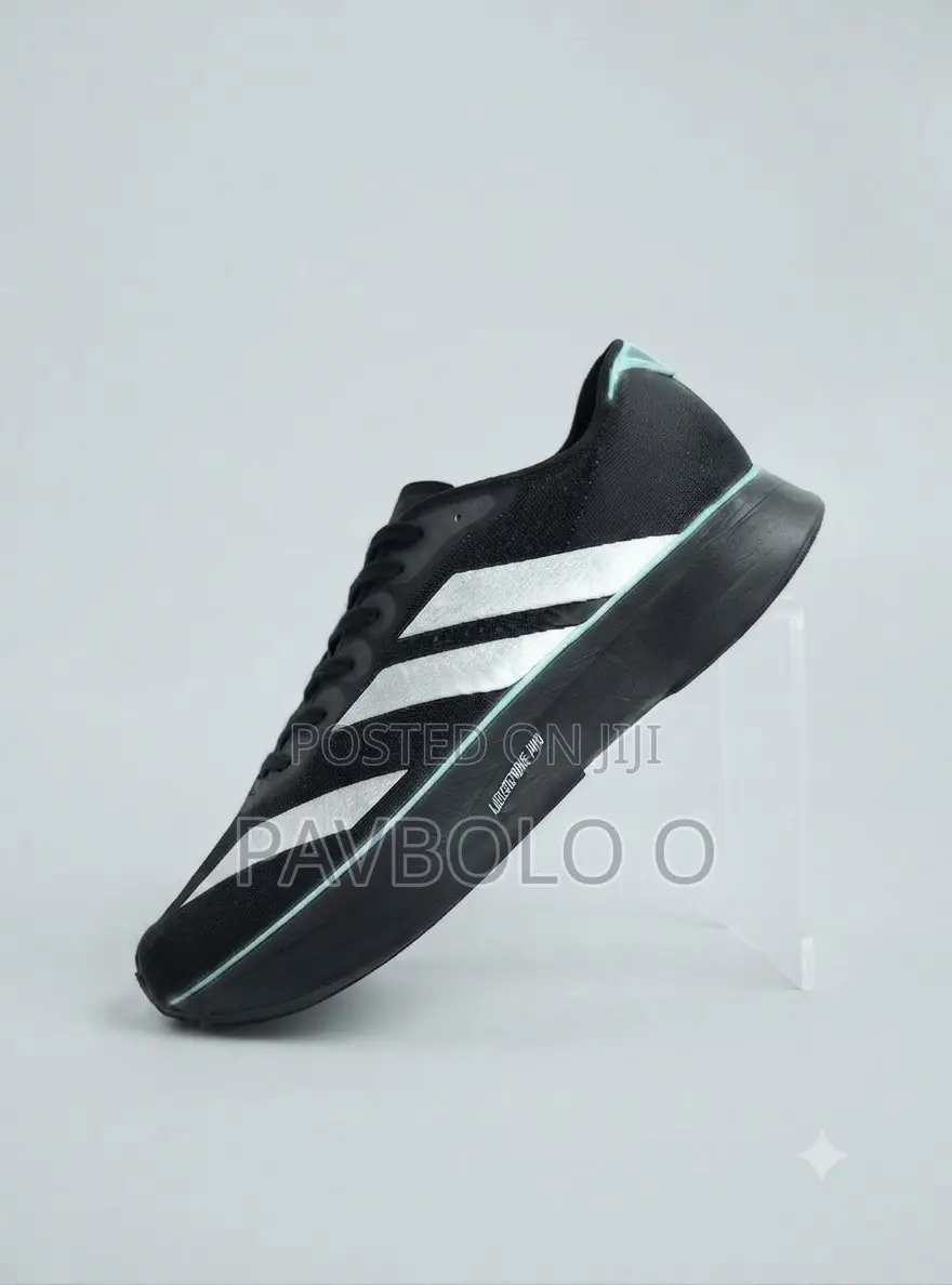 Premium Black Silver Athletic Running Shoes