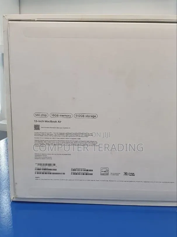New Laptop Apple MacBook Air 2025 M4 16GB Apple M4 SSD 512GB
