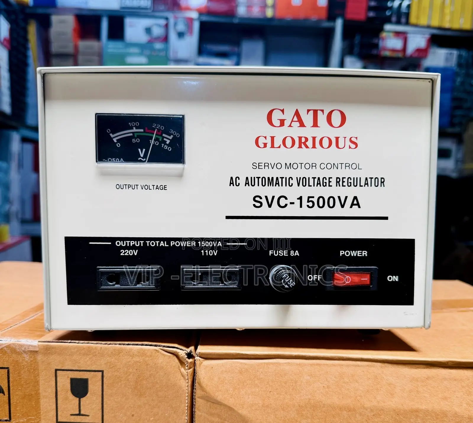 GATO GLORIOUS Stabilizer SVC-1500VA Automatic Voltage Regulator