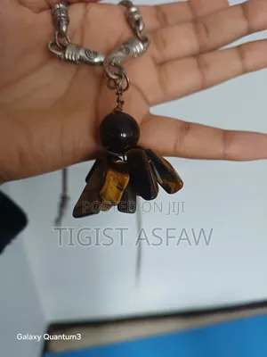 Tiger Eye Stone Necklace – Handmade Antique