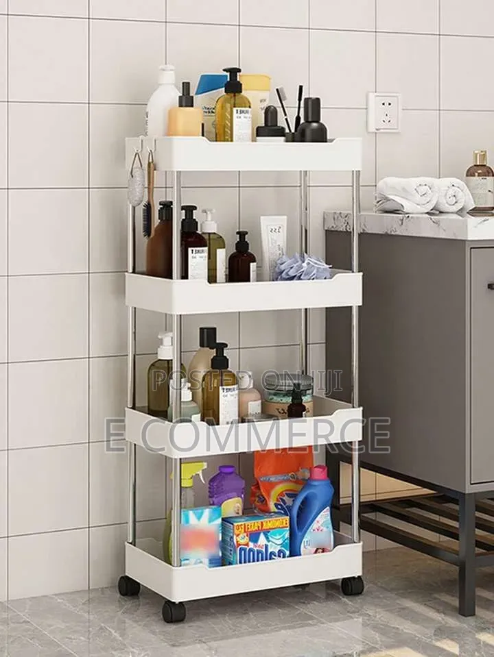 4-Layer Movable Kitchen Storage Rack/Shelf