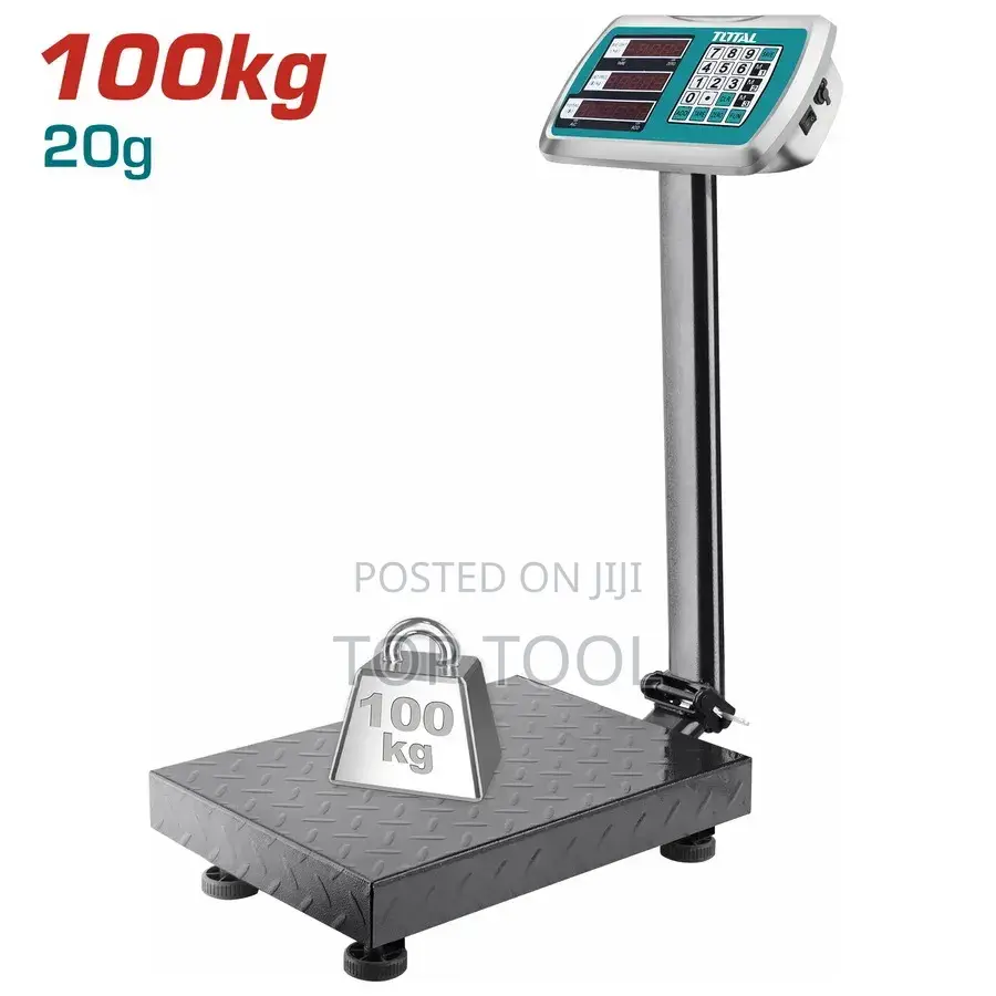 ,Total Tools TES Electronic Platform Scale With a 100kg Capacity.