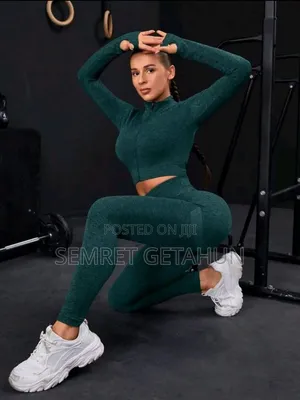 Zipper Long Sleeve Set
