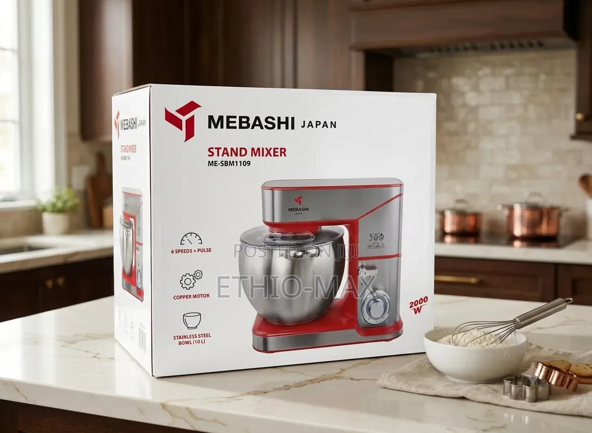 Mebashi Stand Mixer 10L | 2000W Powerful Motor | 6 Speed Professional
