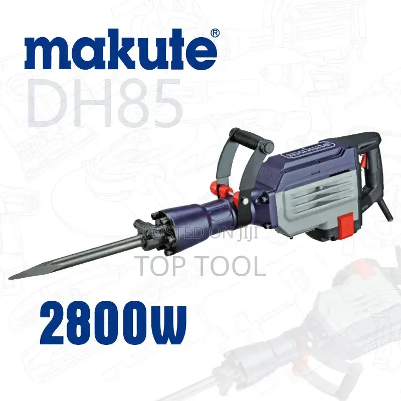 Makute DH85 Demolition Hammer Featuring a 2800W Motor.