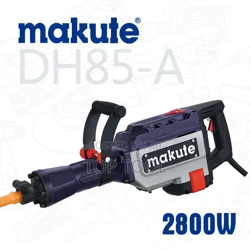 Makute DH85 Demolition Hammer Featuring a 2800W Motor.