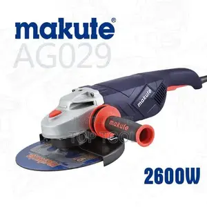 Makute AG029 Heavy-Duty Angle Grinder Featuring a 2600W