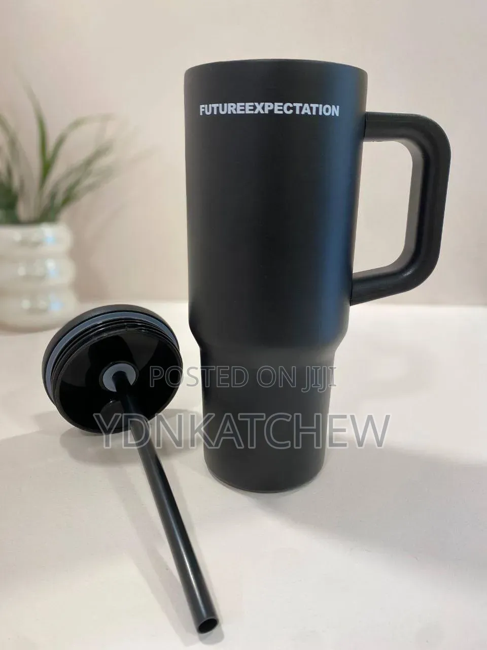 Double Layer Isolated Stainless Steel Tumbler With Straw